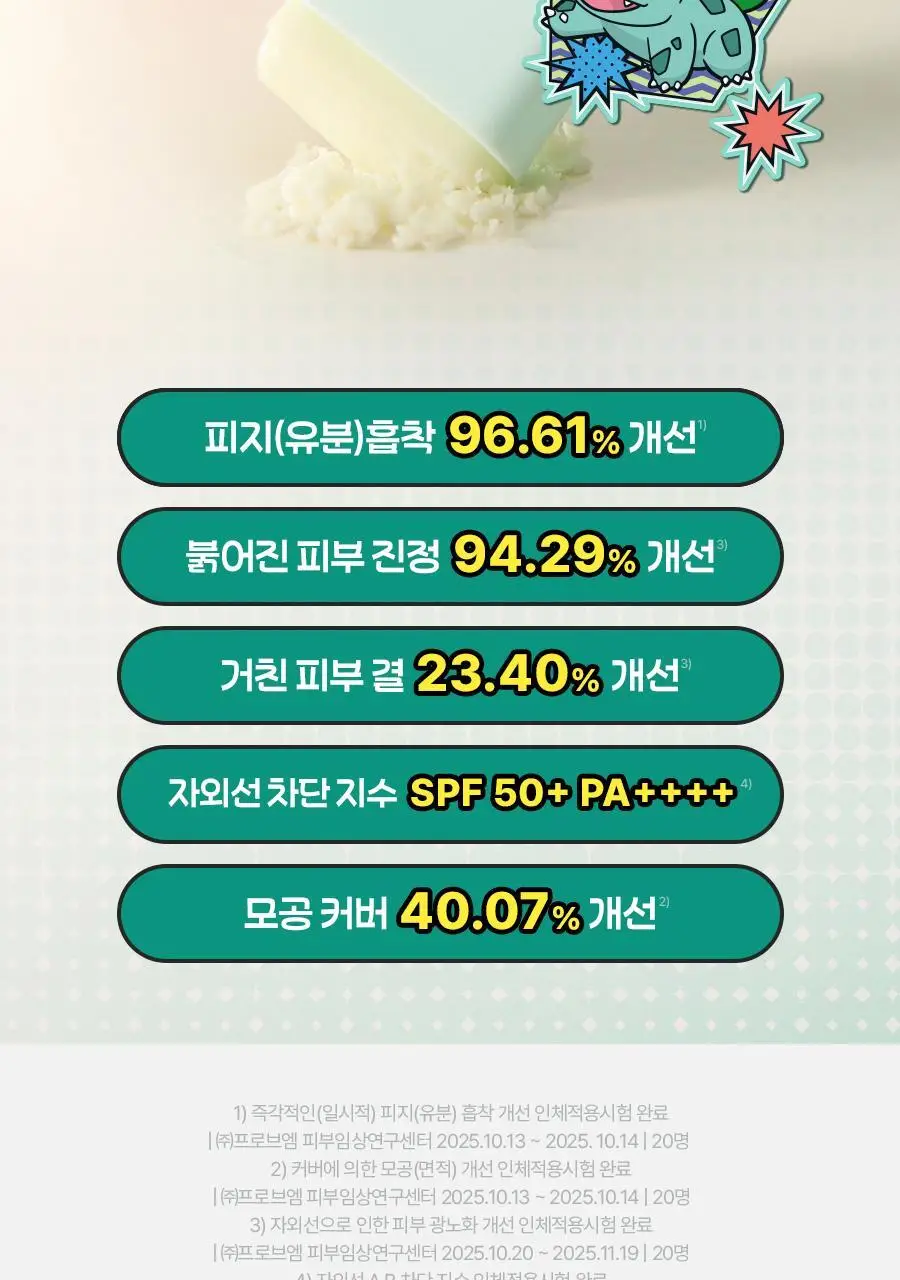 [포켓몬 에디션] 토리든 밸런스풀 포맨 시카 오일 컨트롤 선스틱 20g 기획(+이상해씨 러기지택, 올인원 20g) 상세페이지 6